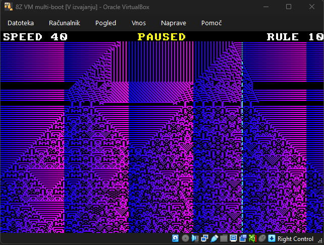 8Z OS v0.05 — Rule visualization with HUD